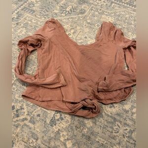 Lululemon Wrap it Back Long Sleeve Top 6 Blush